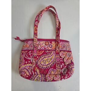 VERA BRADLEY Double Handle Shoulder Bag (RASPBERRY FIZZ)